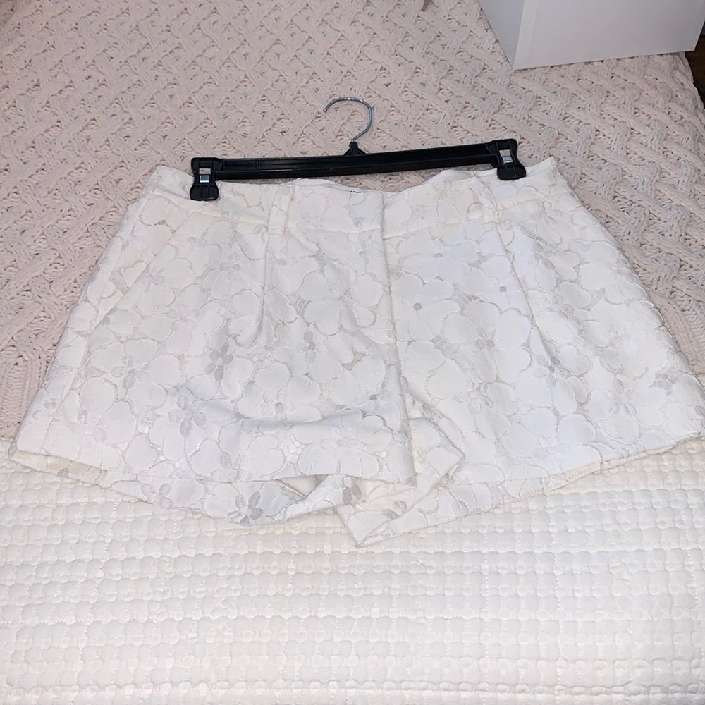 Women’s white shorts